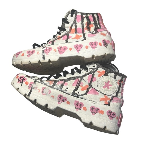 Converse Handpainted Chuck Taylor All Stars Sz 9 - Picture 6 of 10